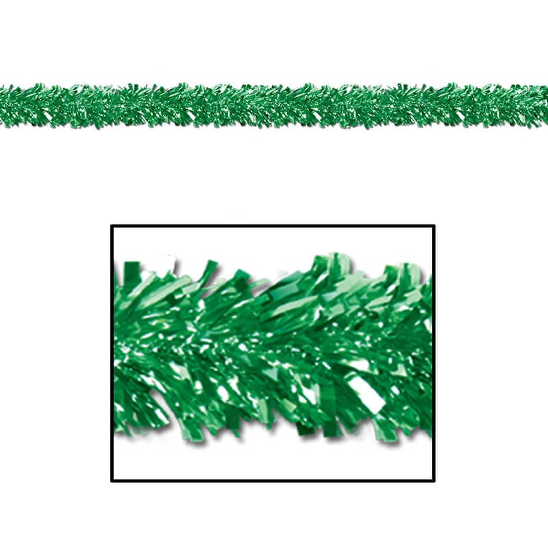 6-Ply Metallic Green Festooning Garland