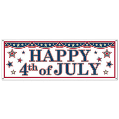60" 4th Of July Sign Banner