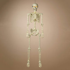 60" Large Lighted Hanging Halloween Moving Eyes Skeleton With Timer
