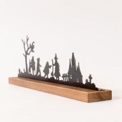 15.75" Trick-Or-Treaters Haunted Silhouettes Decor