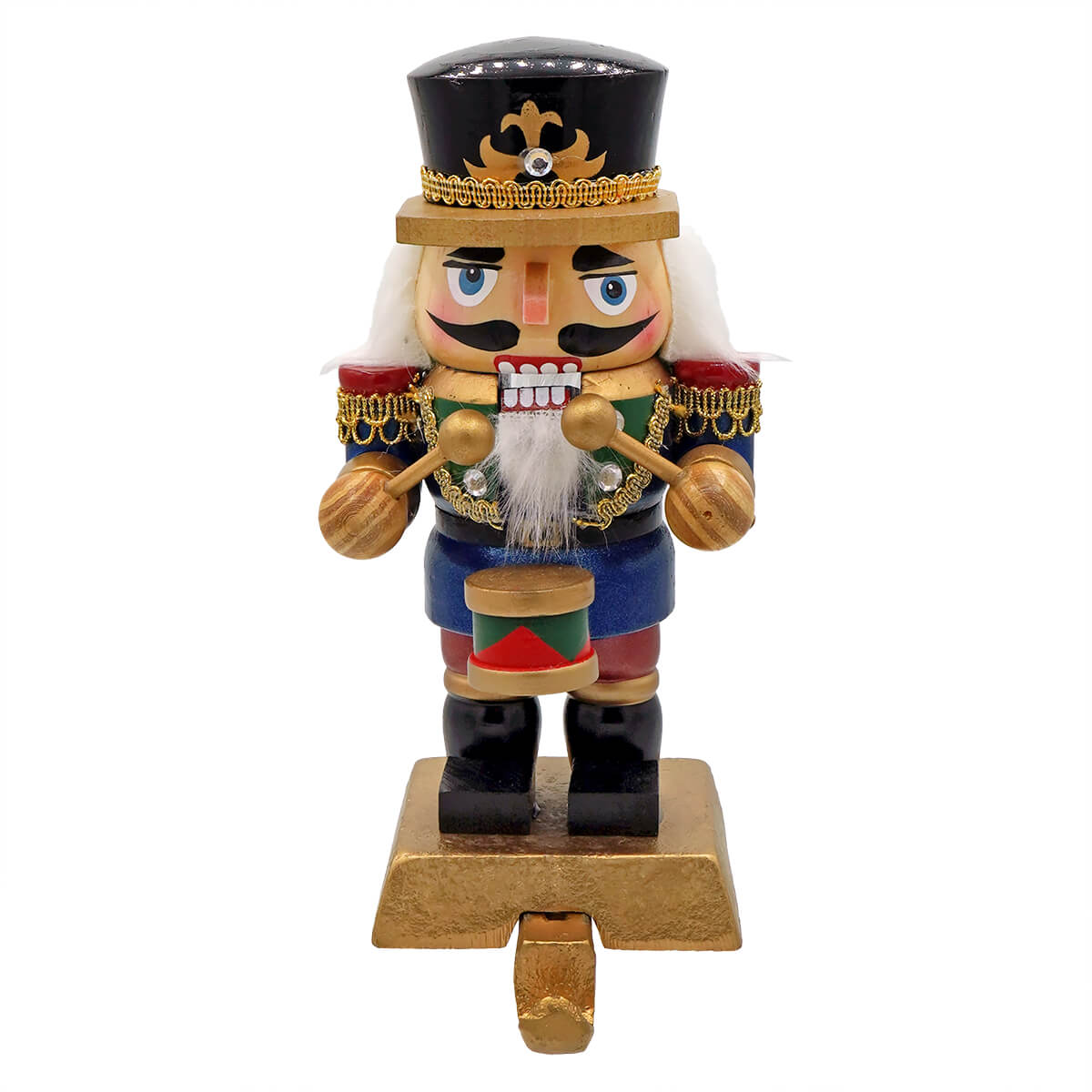 7.5" Nutcracker Drummer Stocking Holder