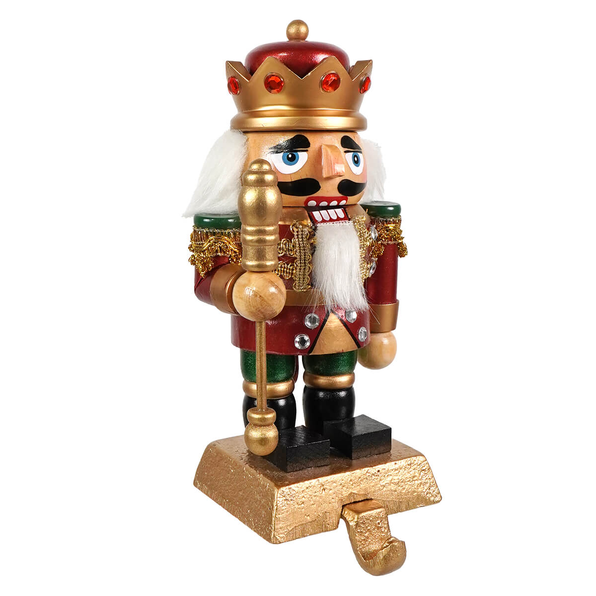 7.5" Nutcracker King Stocking Holder
