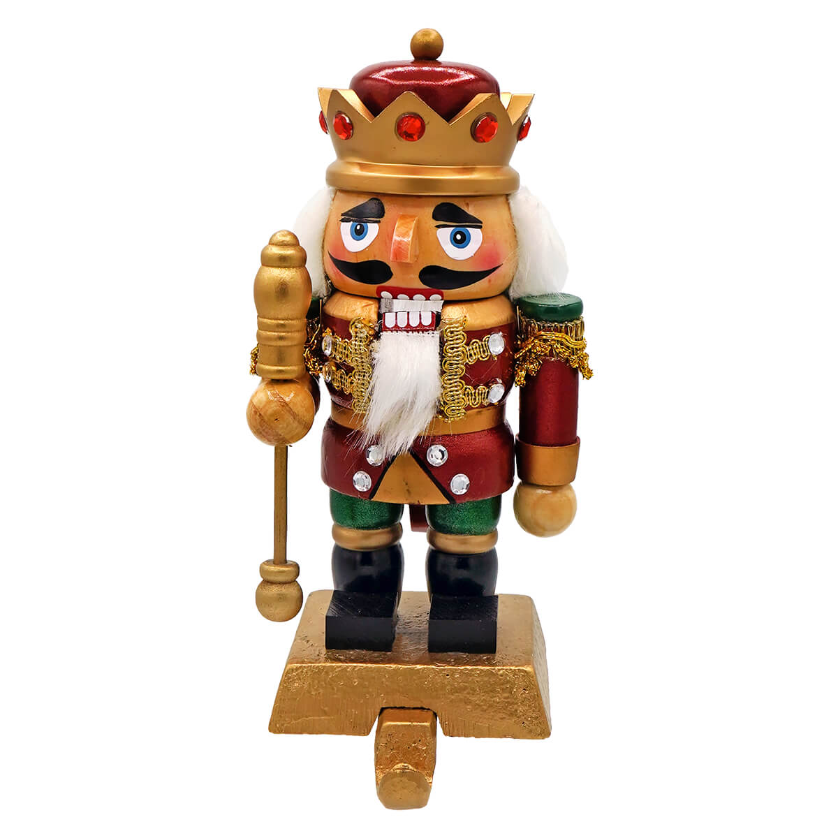 7.5" Nutcracker King Stocking Holder
