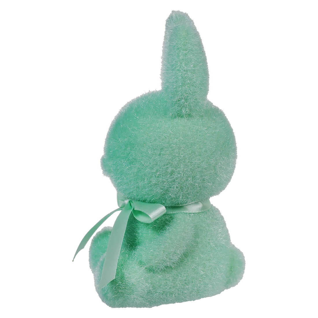 7" Flocked Sitting Teal Bunny