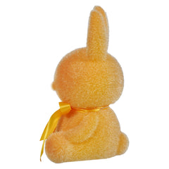 7" Flocked Sitting Yellow Bunny