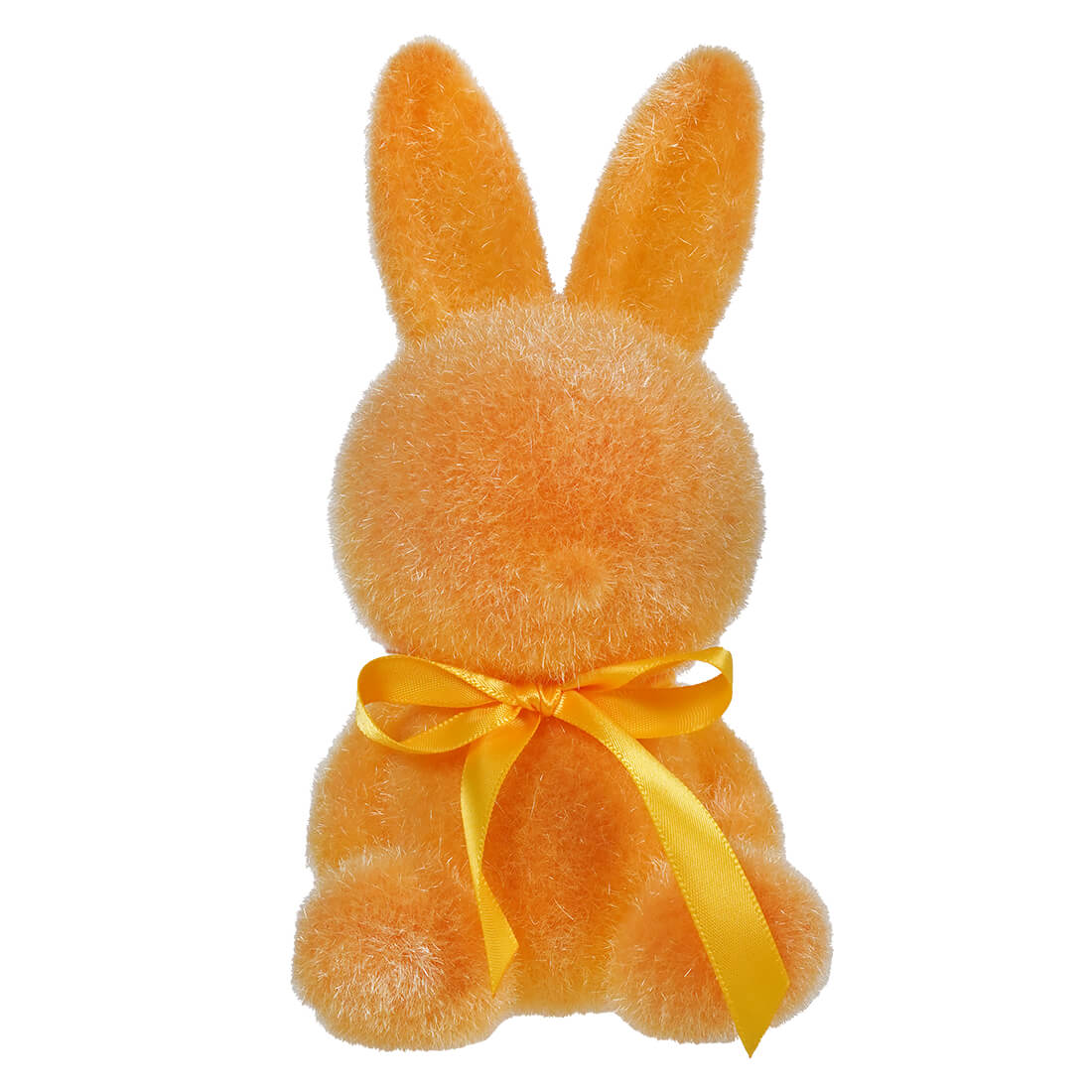 7" Flocked Sitting Yellow Bunny