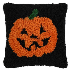 7" Mini Pumpkin Hooked Pillow