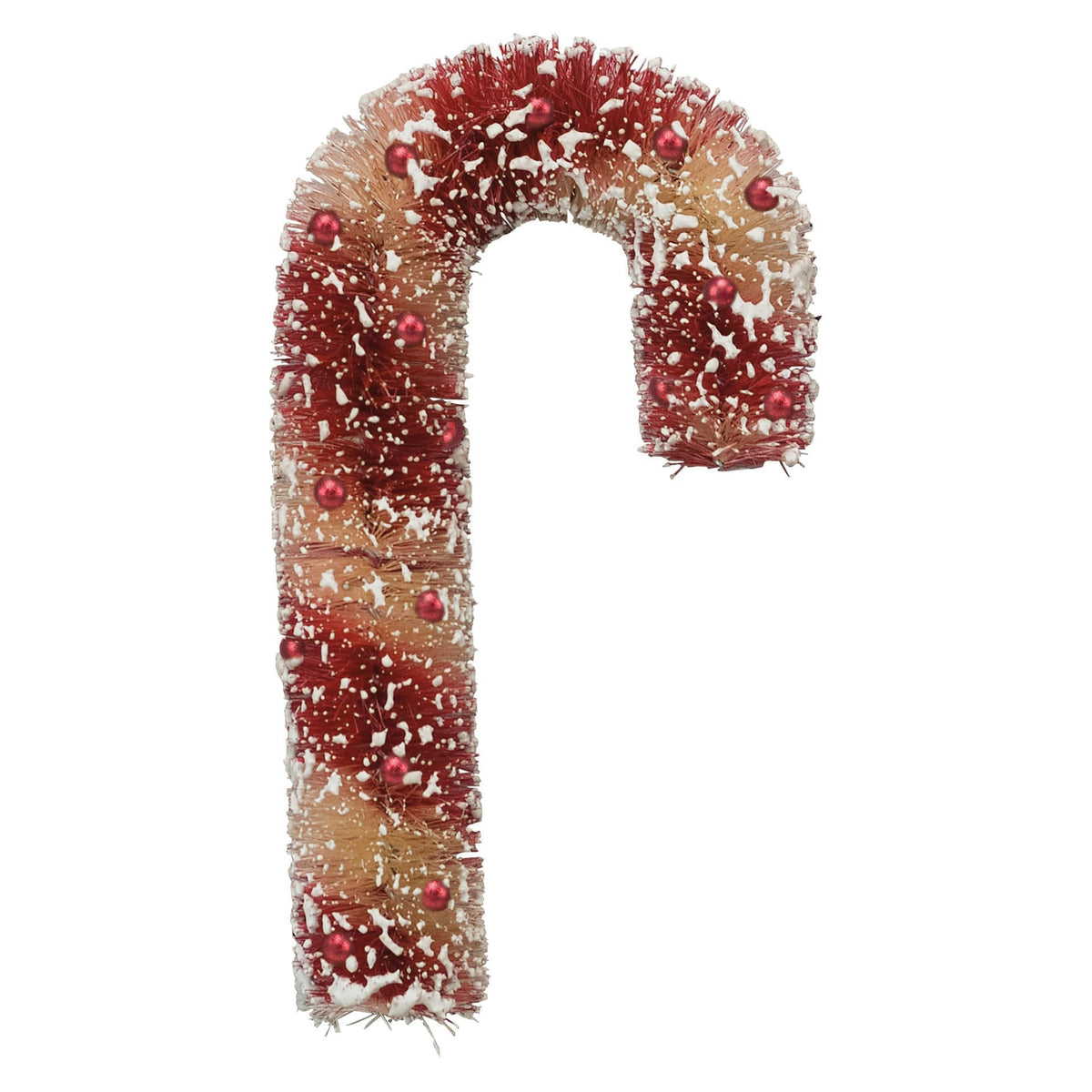 7" Small Bristle Candy Cane