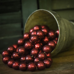 72" Jumbo Red Bead Garland