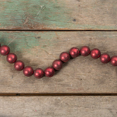 72" Jumbo Red Bead Garland