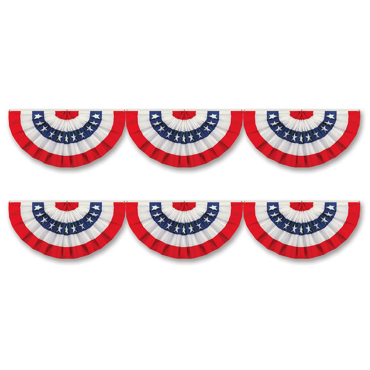 72" Large Jointed Patriotic Bunting Cutout Set/2