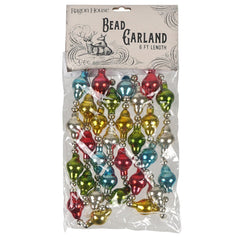 72" Multicolor Beaded Glass Garland