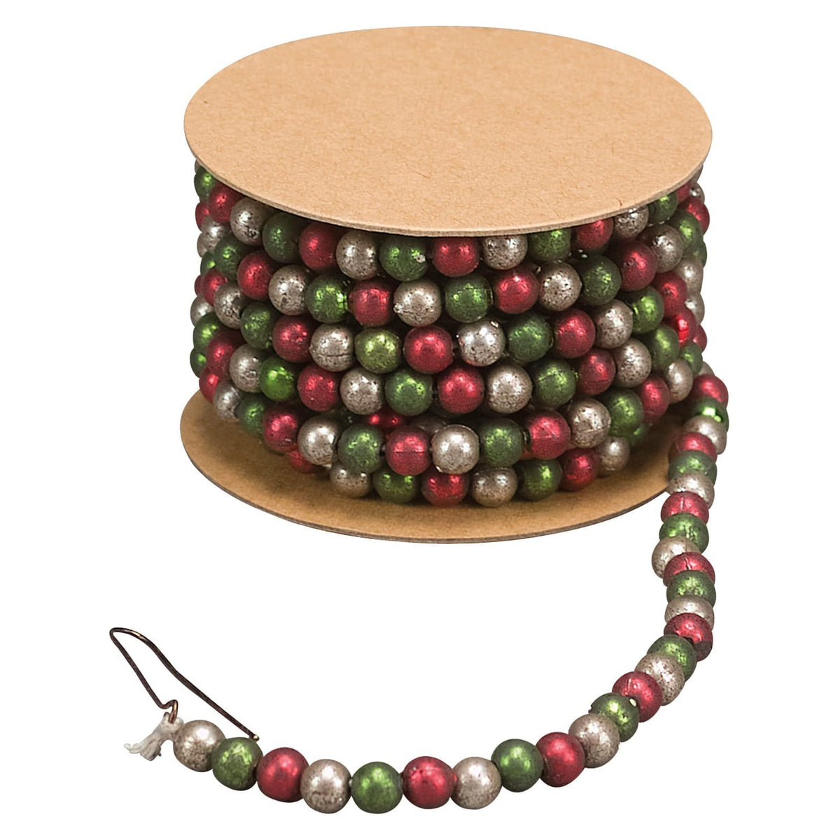 72" Red & Green Bead Garland