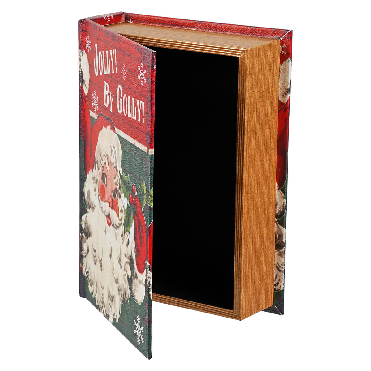 "Jolly! By Golly!" Santa Nested Book Boxes Set/3