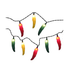 9' UL 10L Multicolored Chili Pepper Connectible Light Strand Set