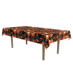 90.5" Vintage Halloween Fabric Tablecover