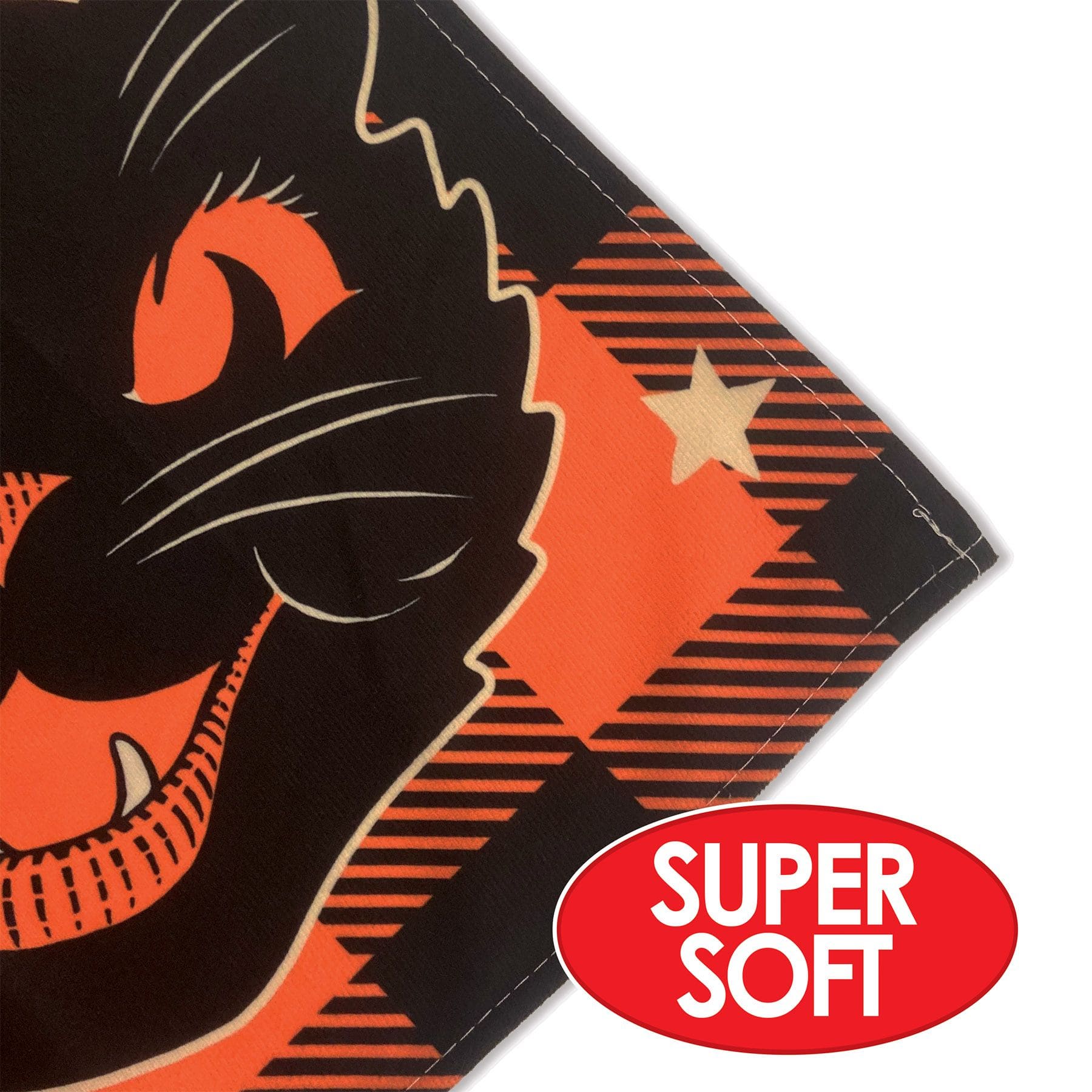 90.5" Vintage Halloween Fabric Tablecover