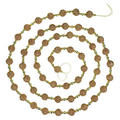 9ft Brown & Gold Glitter Ball Garland