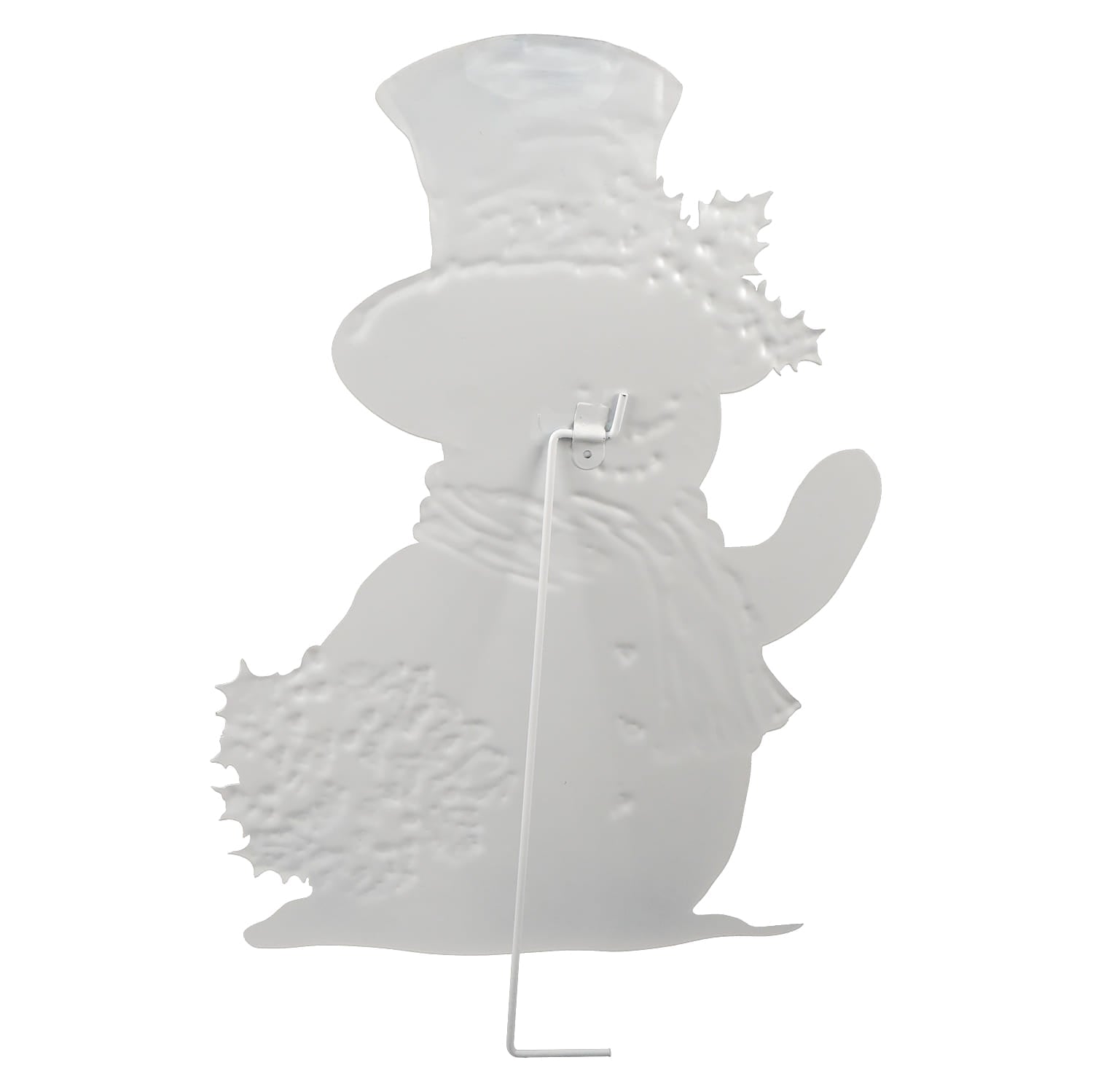18" Snowman With Holly Metal Dummy Board