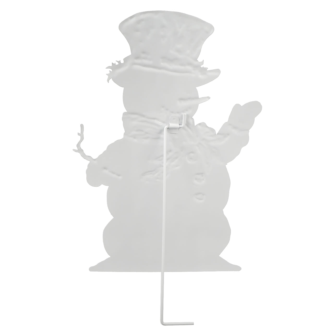18" Cheerful Snowman Metal Dummy Board