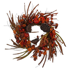 26" Mixed Harvest Wreath