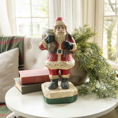 14" Primitive Tabletop Santa