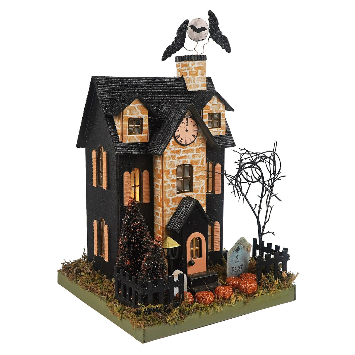 12.5" Spooky Lighted Fall Haunted House