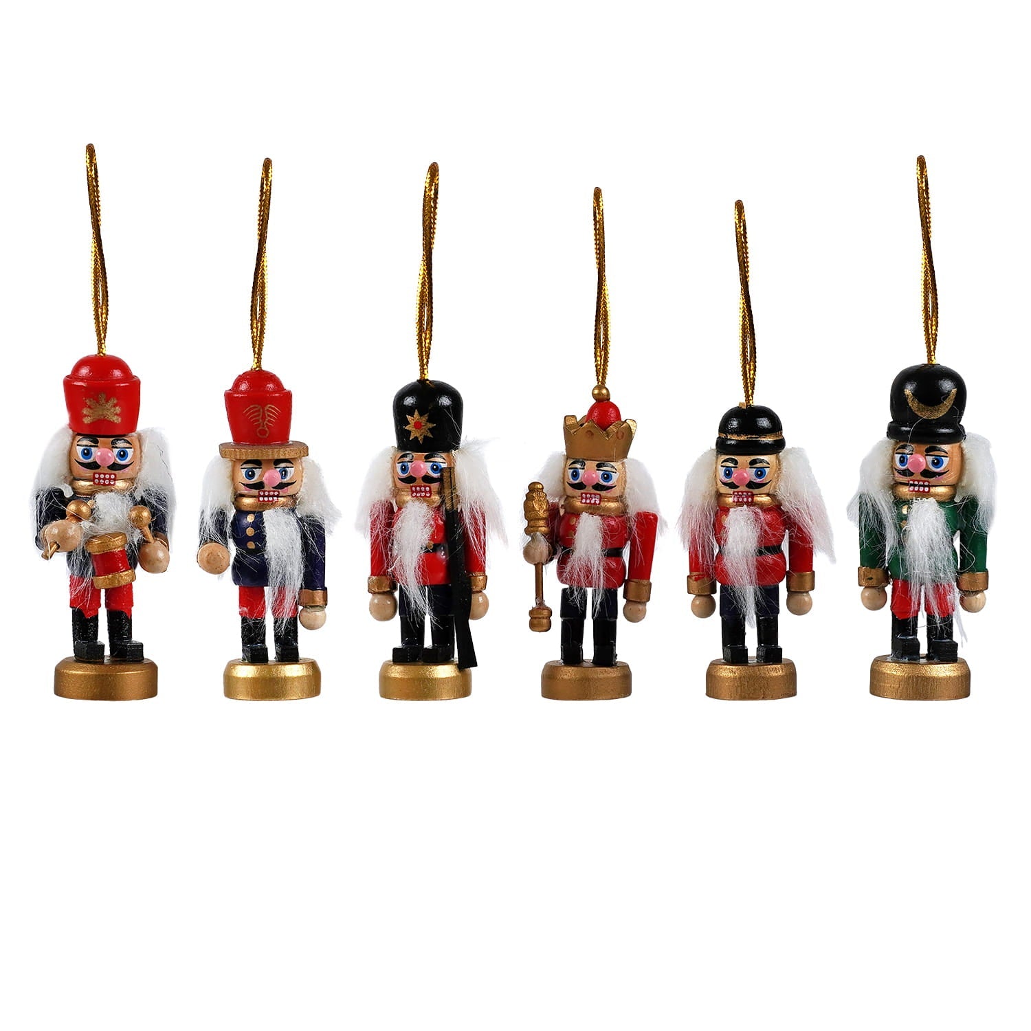 3.25" Santa's Workshop ~ Nutcracker Ornaments Set/6