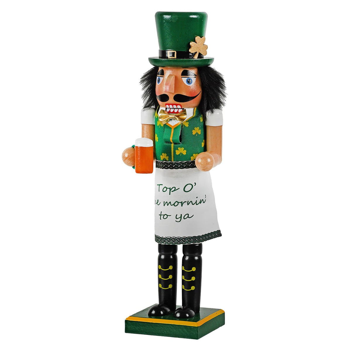 14" Santa's Workshop ~ "Top Of The Mornin' To Ya" St. Patrick's Day Nutcracker