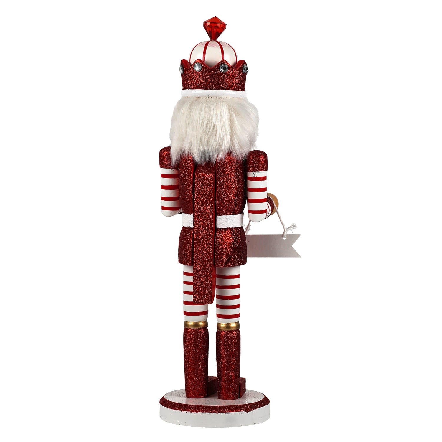 14" Santa's Workshop ~ Candy Cane King Nutcracker