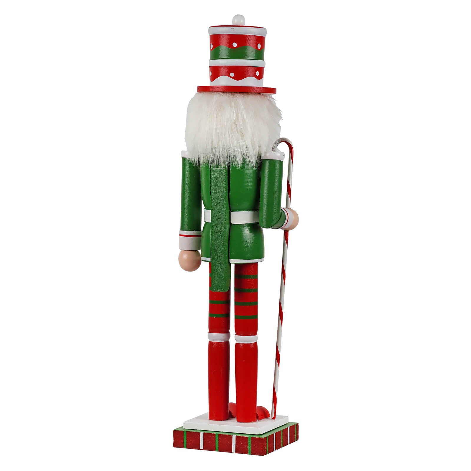 15" Santa's Workshop ~ Red & Green Candy Cane Nutcracker