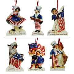 American Die Cut Ornaments Set/6