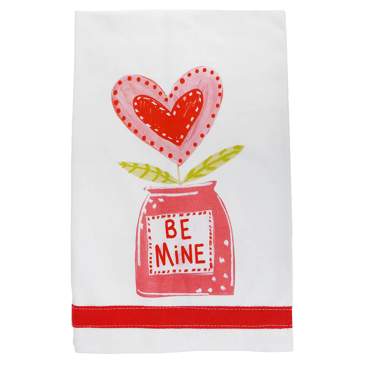 "Be Mine" Cotton Tea Towel