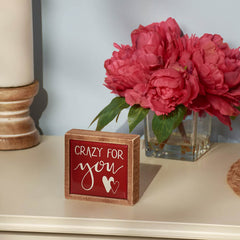 "Crazy For You" Mini Box Sign