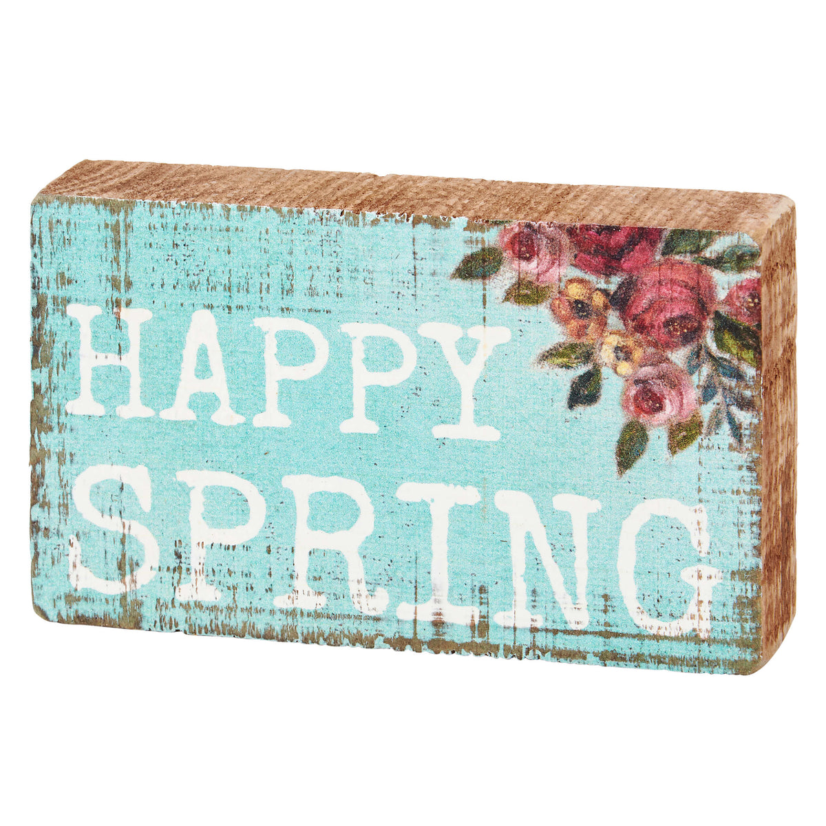 "Happy Spring" Block Sign